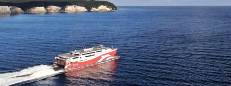 FRS Baltic snabbkatamaran Skåne Jet. Foto: visit Trelleborg