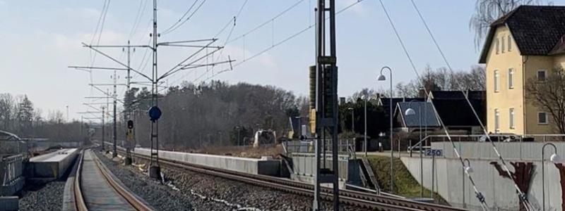 Utbyggnad för persontrafik i Skåne. Foto: Trafikverket