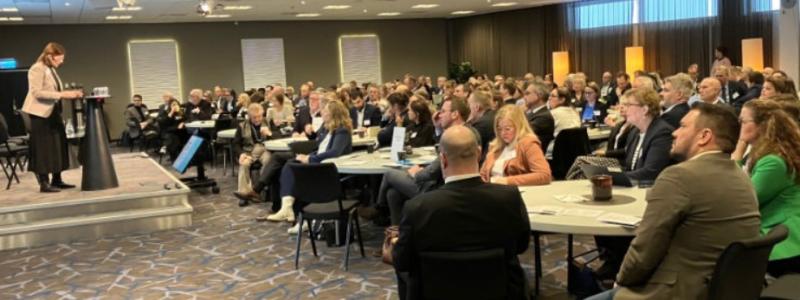 Stort intresse för den första konferensen för Platform North, nära 200 deltagare på plats. Foto: Trafikverket