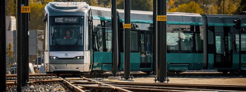 Spårvagn i Helsingfors. Foto: Kaupunkiliikenne Oy