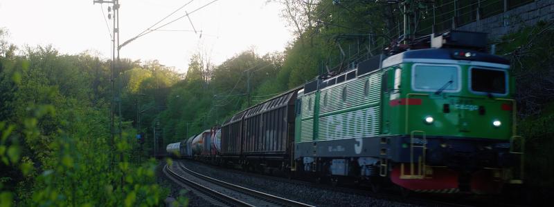 Tåg närbild Göteborg. Foto: Michael Gartner