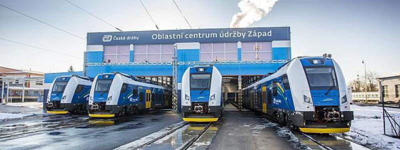 Tågdepå för České dráhy i Plzeň-regionen Foto: Michal Málek / České dráhy