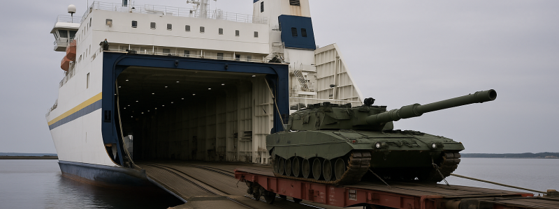 Enligt Försvarsmakten är det angeläget med fortsatt tågfärjetrafik mellan Sverige och Tyskland. Bild: Symbolisk AI-genererad bild