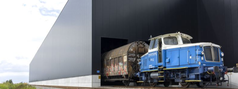 Westermans nya multimodala, terminal i Malmös hamn hanteras volymer för såväl import som export. Foto: Westerman Multimodal Logistics