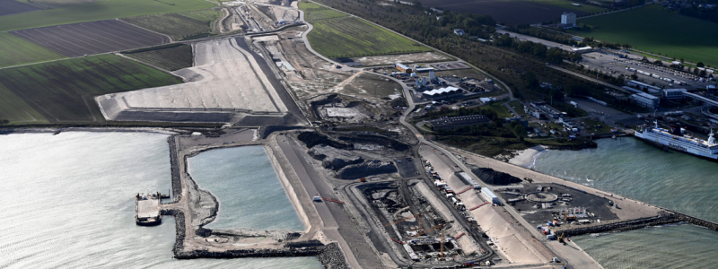 Fehmarn Bält-förbindelsen kommer att förändra transportlogistiken mellan Sverige och Tyskland. Foto: Fehmern A/S