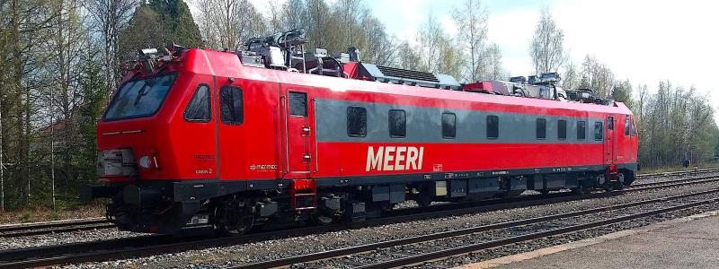Spårmätningsvagnen Meeri i Torneå, Finland. Foto: Wikipedia Common, kredit: Methem (Mikko J. Putkonen)