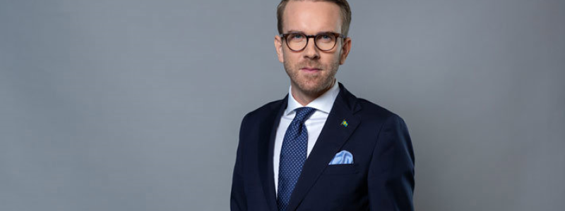 Andreas Carlson, infrastruktur- och bostadsminister. Foto: Kristian Pohl/Regeringskansliet