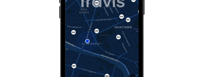 Travis är en smart reseplanerare där kollektivtrafik, bildelning, elsparkcyklar och taxi kopplas samman med både reseinformation och on demand-tjänster i realtid. Foto: Pressbild Nobina