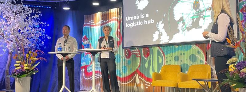 Umeå tog plats på logistikmässa Foto: INAB