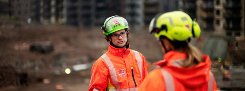 Veidekke bygger ut infrastruktur i Skölsta i Uppsala. Foto: Veidekke