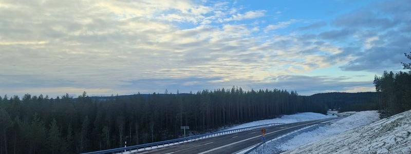Väg 63 förbifart Hjulsjö 2 Foto: Trafikverket