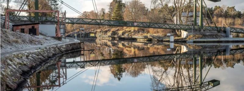 Olidebron i Trolllhättan flyttas till Vänersborg. Foto: Vänersborg  kommun