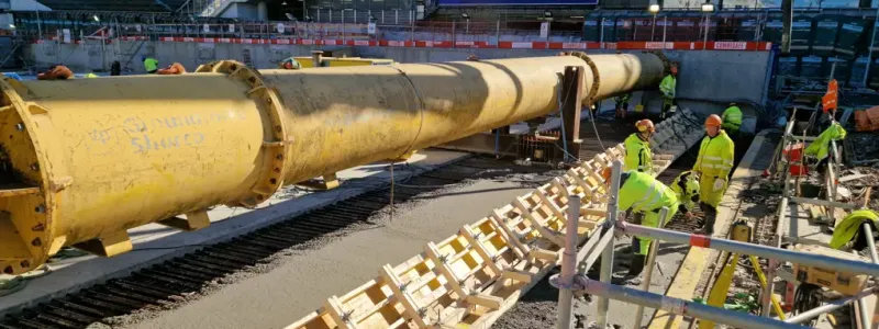Centralens tunnel helt färdiggjuten. Foto: Trafikverket