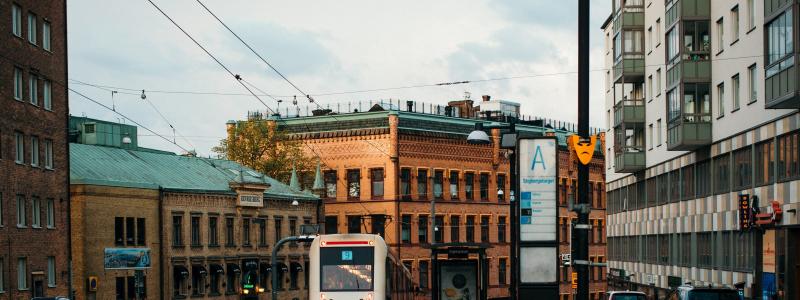 Spårvagn i Majorna. Foto: edvin johansson/unsplash
