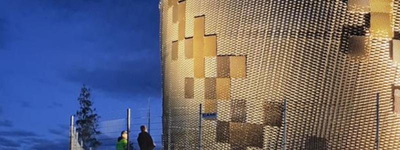 Det nya vattentornet i Ullared rymmer fem gånger så mycket vatten som det gamla. Foto: Vivab