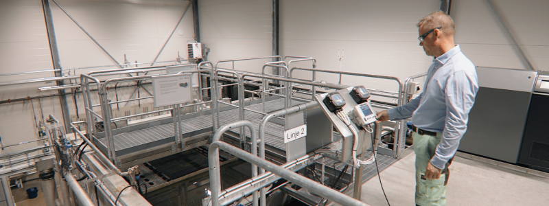 Med det nya vattenreningsverket skapar Xylem ett kretslopp för de 20 miljoner liter processvatten som används vid fabriken. Foto: Xylem