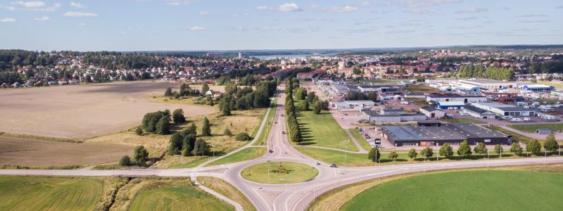 Drönarvy. Foto: Kristinehamns kommun