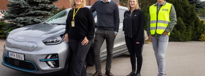 Sara Bergström, Ikea, Jonas Flank, Borlänge kommun, Anna Wenstedt, Borlänge Energi och Stefan Kujampää, SSAB. Bild: Henrik Hansson.