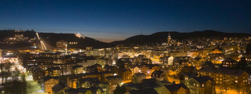 Vintervy Örnsköldsvik. Pressfoto: Örnsköldsvik kommun