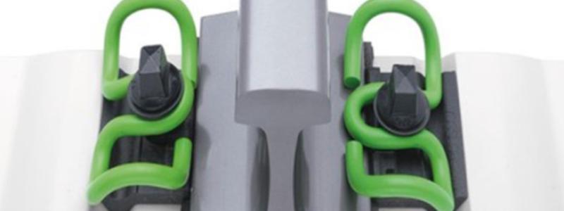 Järnvägsfästsystem för höghastighetsjärnväg från Vosslohs dotterbolag Fastening Systems China Co. Ltd., baserat i Kunshan, Kina. Foto: Vossloh