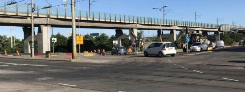 Förberedelser inför renoveringen av Tingstadstunneln är i full gång. Foto: Trafik Göteborg