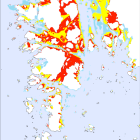 Exempel på AIS-analys av erosionsrisk. Foto: metria