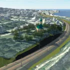 Dubbelspåret mellan Dingersjön och Sundsvall. Bild: Trafikverket