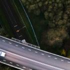 Väg 15 i Halland byggs om för att minska risken för utsläpp som kan förorena grundvattenförekomsten Eldsbergaåsen. Foto: Trafikverket
