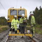Nu rullar basunderhållet igång på Södra Stambanan 2. Foto: Infrakraft