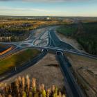 Den nya järnvägen omfattar sex kilometer spår och tio broar och kopplar direkt mot Malmbanan Foto: Bodens Kommun