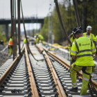 Arbetet med att byta kontaktledningar och stolpar startar våren 2026 och ska vara klart våren 2027. Foto: Infrakraft