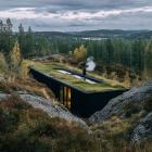 Jordkraft utvecklar små, modulära geotermiska elkraftverk som utformas för att smälta in i naturen. (AI-genererad visionsbild)