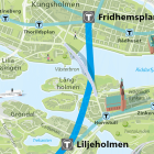 Nya utredningar visar att Gula linjen kan byggas utan teknikbyggnad på Långholmen. Region Stockholm/Martin Thelander