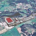 Istället för ammoniakproduktion undersöker Iverson eFuels nu möjligheten att bygga ett datacenter på samma plats. Datorgenererad illustration av Iverson eFuels planerade ammoniakprojekt i Norge. Bild: Iverson eFuels/Hy2gen.