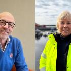 "Hamnledningssystemet är startskottet för att ta oss in i framtiden. Det är ett konkret exempel på hur vi kan förbättra vår verksamhet", säger Mikael Lindgren och Karin Lindholm. Foto: Luleå Hamn
