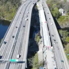 I sommar byggs dammar som ska rena dagvattnet från Skurbroarna innan det rinner ut i Skurusundet. Foto: Trafikverket