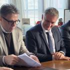 Kontraktsskrivningen ägde rum i Vagnhärad där representanter från Trafikverket och entreprenörerna samlades. Foto: Infrakraft