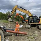 Arbetet inleddes i maj 2025 och väntas stå klart sommaren 2026. Foto: Peab