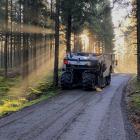 Beläggningsarbete. Foto: Peab