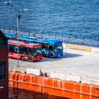 I öppna svar beskriver resenärer den tillfälliga terminalen som trång, otydlig och otrygg, med långa gångavstånd och bristande tillgänglighet. Foto: Most Photos/Stockholms Handelskammare