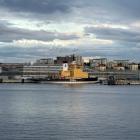 Först ut är isbrytarna Frej och Idun. Foto: Stockholms hamnar