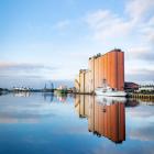 Kommunfullmäktige i Falkenbergs kommun har beslutat att utöka projektbudgeten för muddring av Falkenbergs hamn. Foto: Falkenbergs kommun