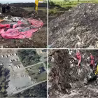 Bilder från platser i Norrtälje kommun där Think Pinks massor hamnat. Foto: Norrtälje kommun