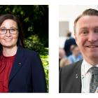 Linn Brandström, kommunstyrelsens ordförande Töreboda kommun och Jens Sjöström, ordförande Mälardalsrådet och investeringsregionråd Region Stockholm. Foto: Mälardalsrådet