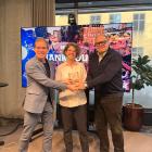 Från vänster: Ulf Kämpfer, Överborgmästare City of Kiel, Sofia Hedén (S), miljökommunalråd i Malmö stad och ordförande för STRING Megaregion 2026, Thomas Becker, VD STRING Megaregion