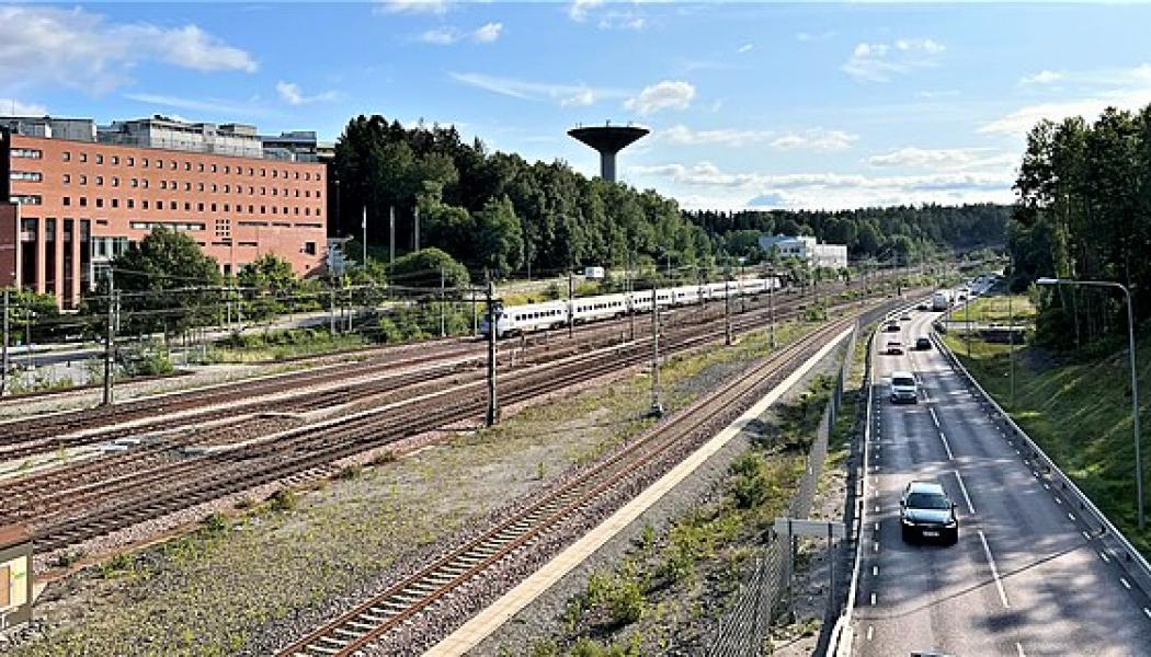 Flemingsbergs station i Huddinge kommun i Stockholms län, Sverige. Foto: Sinikka Halme/Wikimedia Commons