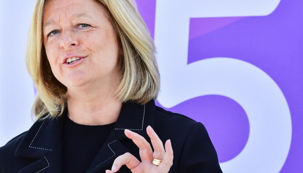 Jonas Ekströmer/TT: Telia, med vd Allison Kirkby, redovisar kvartalsrapport. Arkivbild