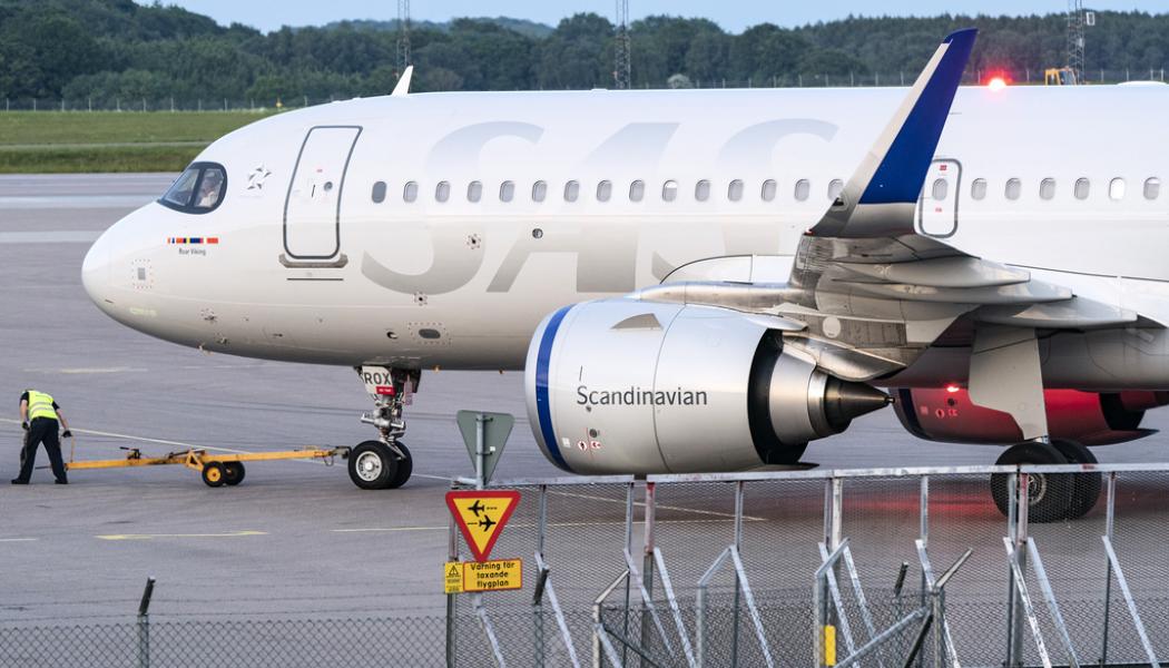 Johan Nilsson/TT: En Airbus A320 Neo, här opererad av SAS vid Malmö Airport. Arkivbild.