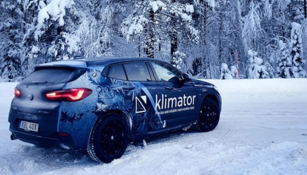 Klimators testfordon i full aktion. Foto: Klimator