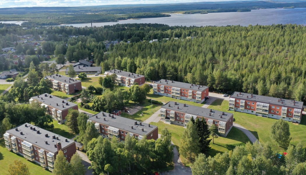 Trumbäckens fastigheter på Furuberget. Foto: Pite Energi